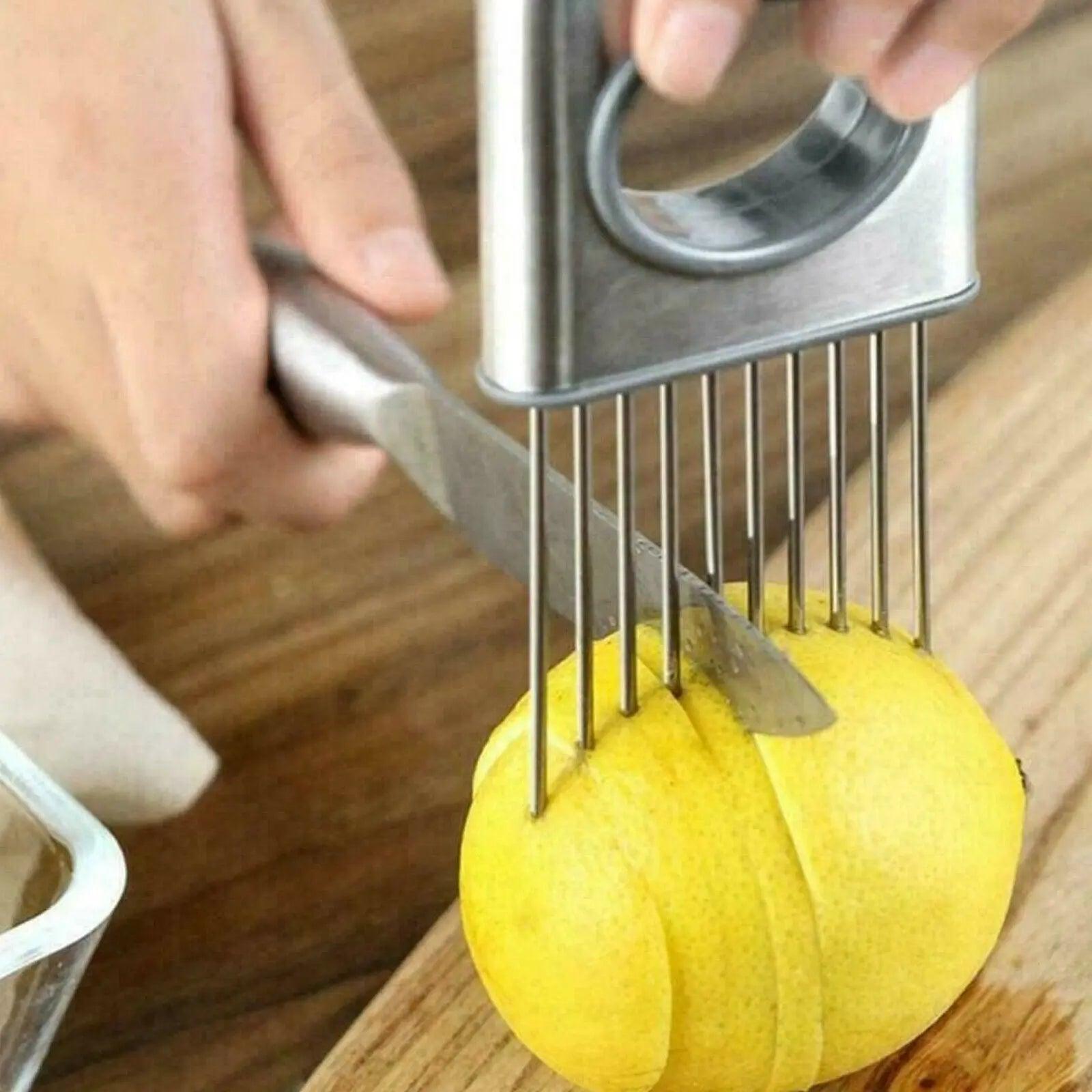 durable kitchen slicer perfect for onions, tomatoes, and potatoes