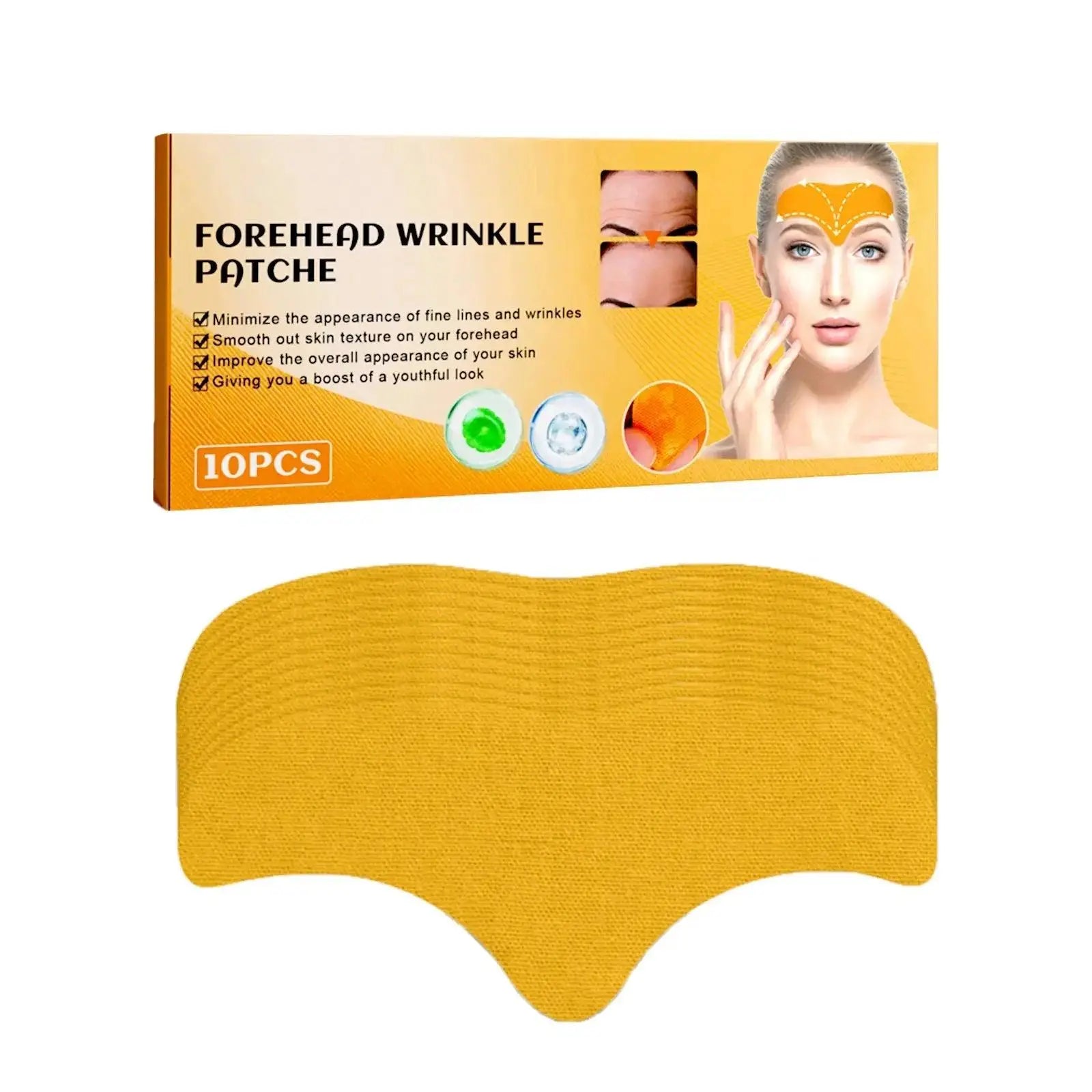 Anti-wrinkle gel patch for effective forehead wrinkle solution