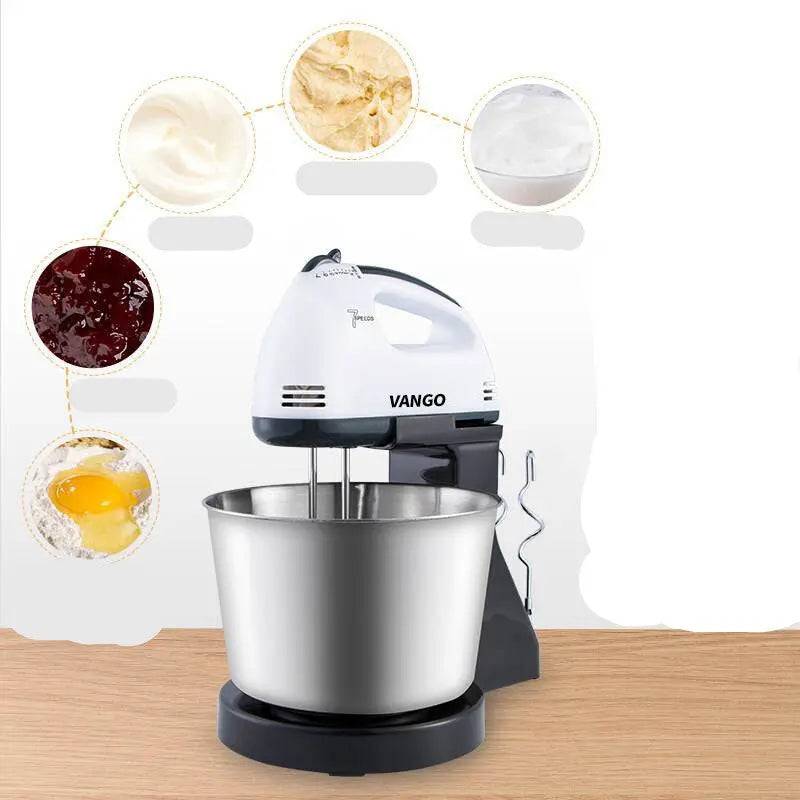 Powerful 100W egg beater with durable stainless steel whisks