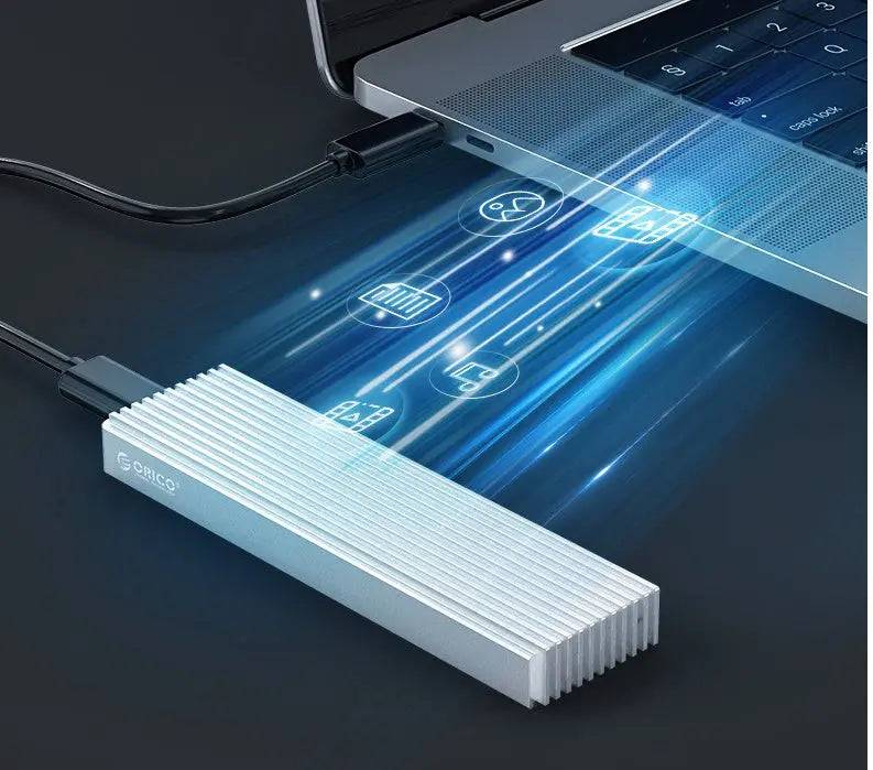 Portable hard disk case displayed with aluminum alloy material for durability