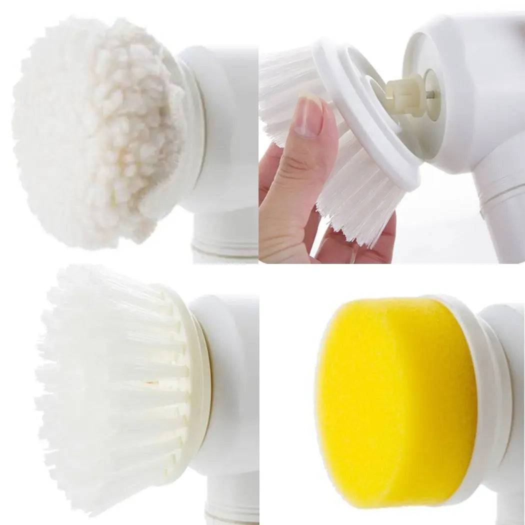 5-in-1 Cleaning Brush perfect for various surfaces like bathtubs and kitchen countertops