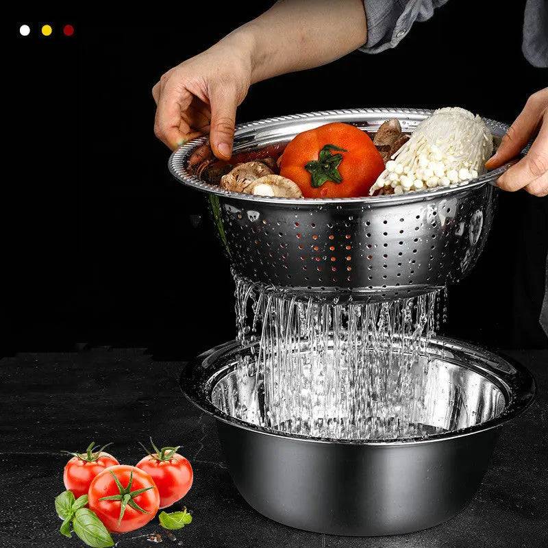 Household drain basket for efficient water drainage