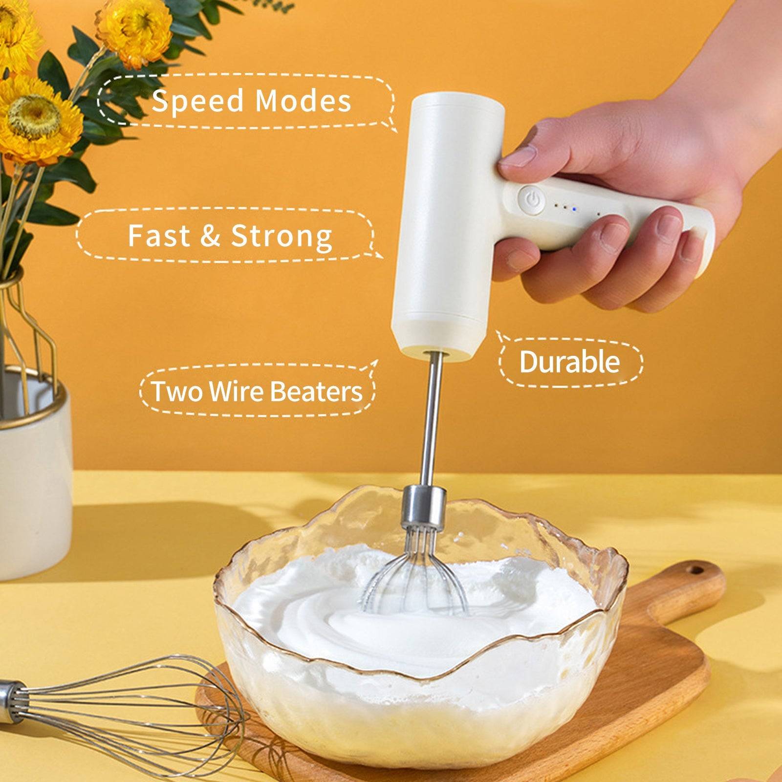 Handheld Mixer with ergonomic design for easy use