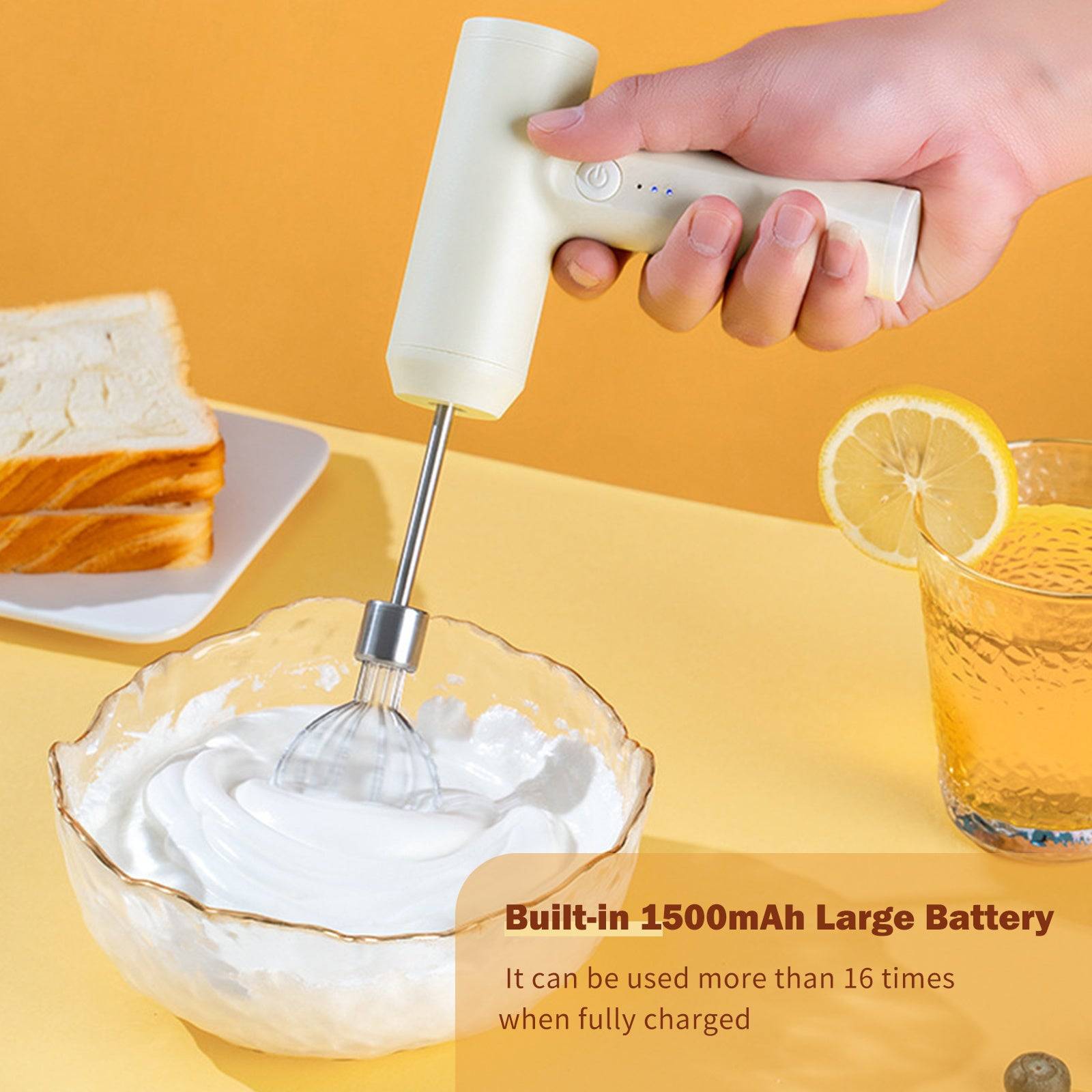 High-speed Handheld Egg Beater for quick whisking