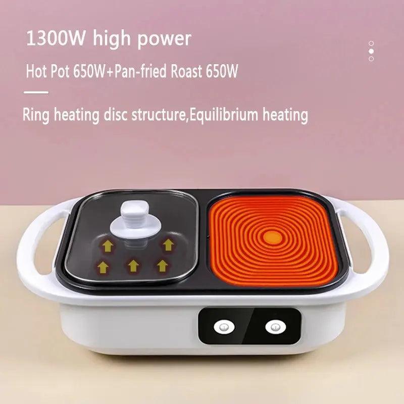 Innovative Electric Cooking Pot with a non-stick surface for effortless cooking