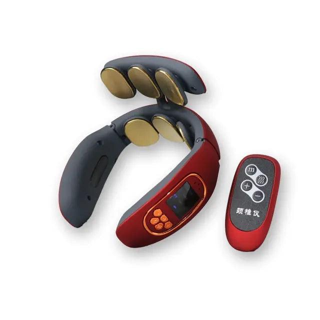 Deep tissue kneading massager with adjustable intensity settings for personalized massage experience