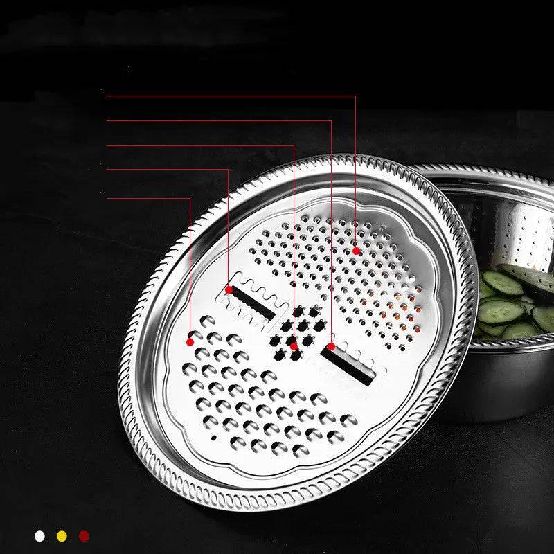 Multi-purpose kitchen organization basket with ergonomic design