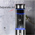 BPA-free glass hydrogen water bottle with antioxidant properties