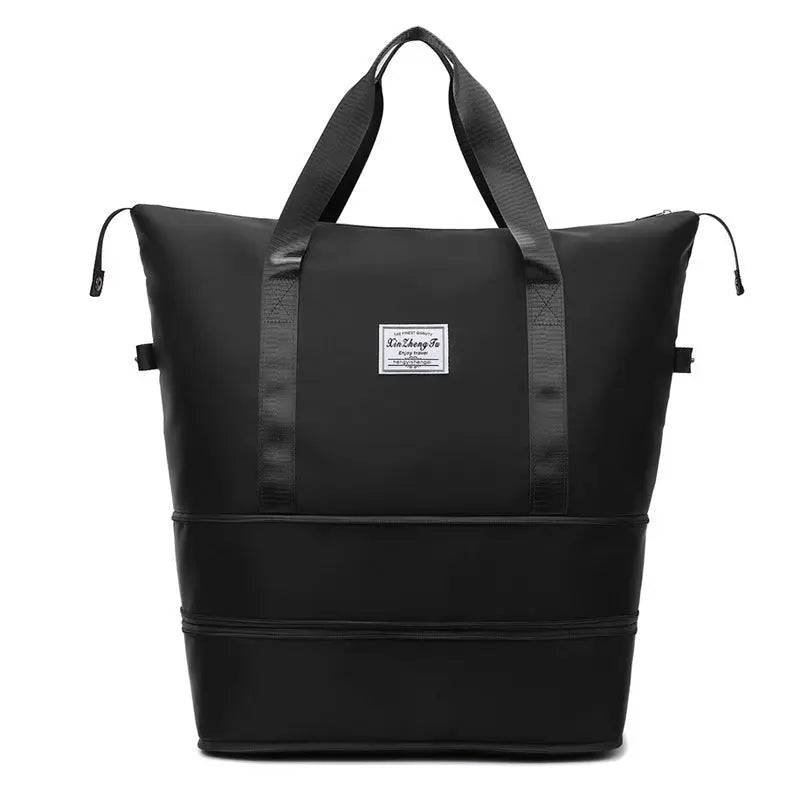 Large capacity gym bag for storing sports gear