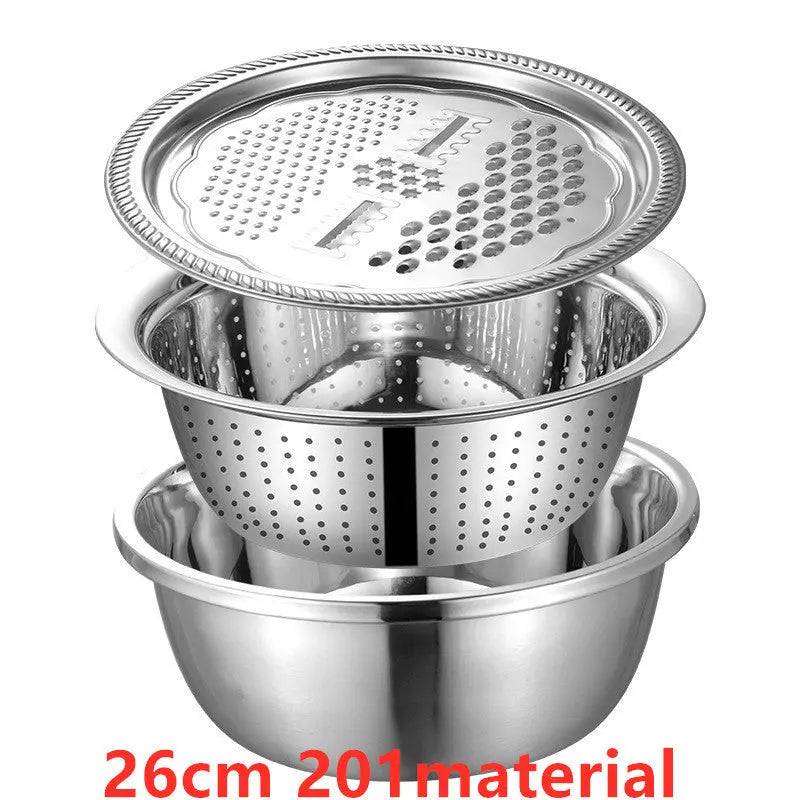 Durable kitchen tools for organizing produce washing