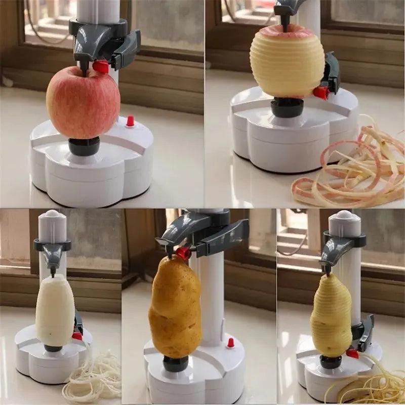 Electric fruit peeler for hassle-free peeling of various fruits and vegetables