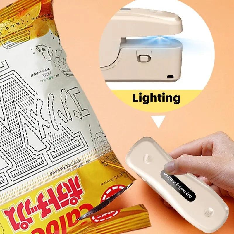 Mini sealing machine for convenient food preservation and storage