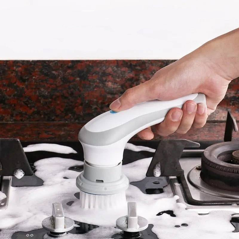 Rechargeable cleaning brush with powerful motor for long-lasting performance