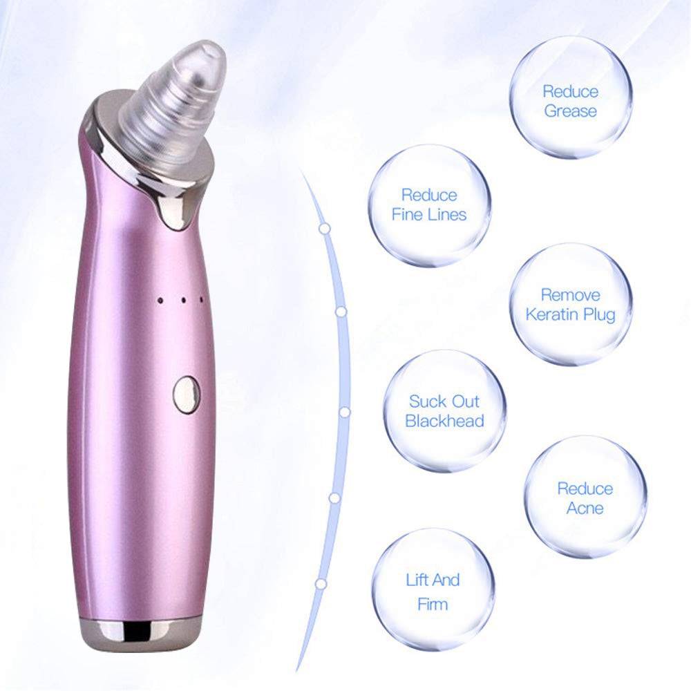 USB rechargeable pore cleaner with beauty heads included