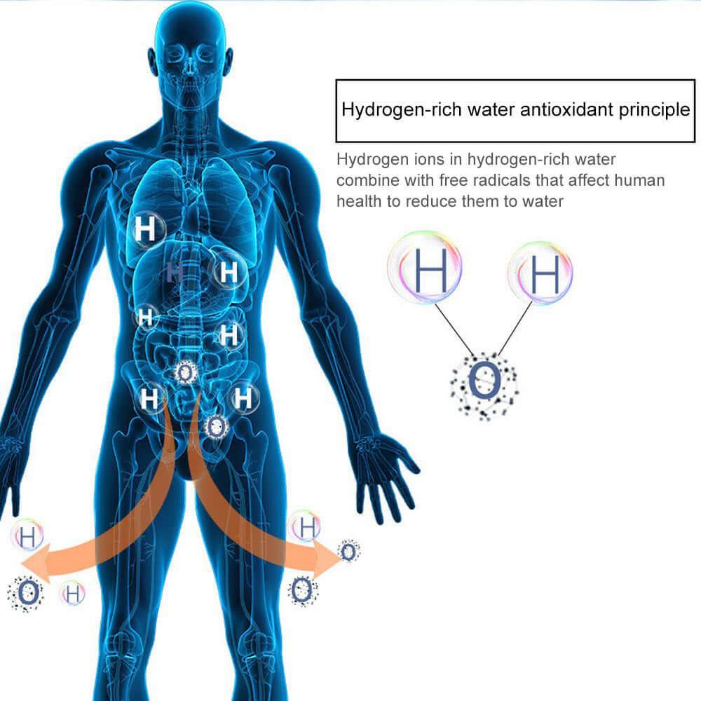 Close-up of Hydrogen Infusion Cup highlighting hydration benefits
