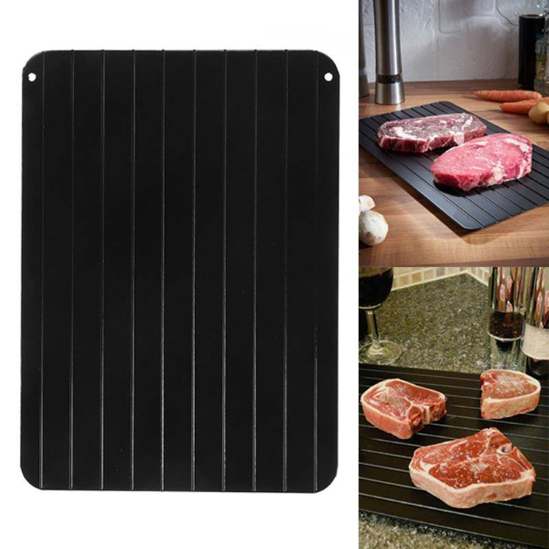Aluminum thawing tray designed for effective food thawing