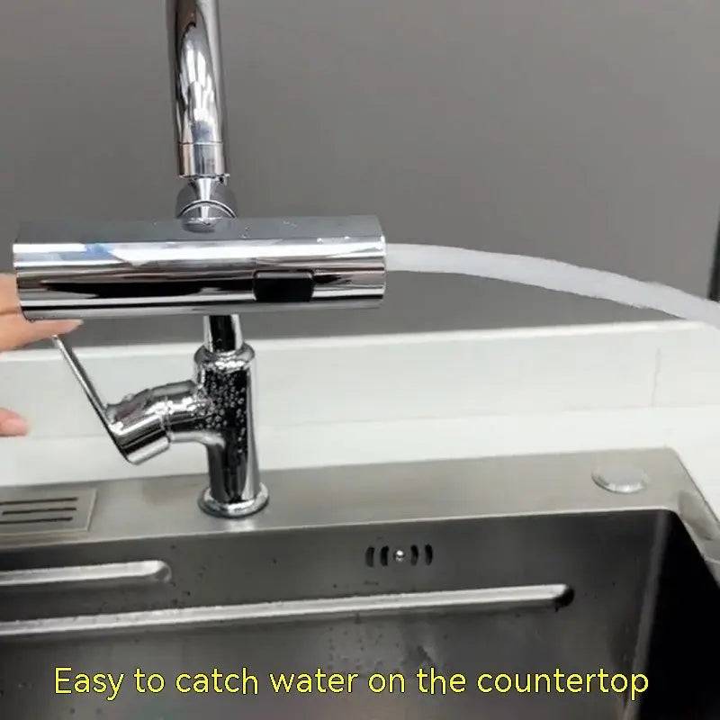 Kitchen sink faucet outlet for improved water flow
