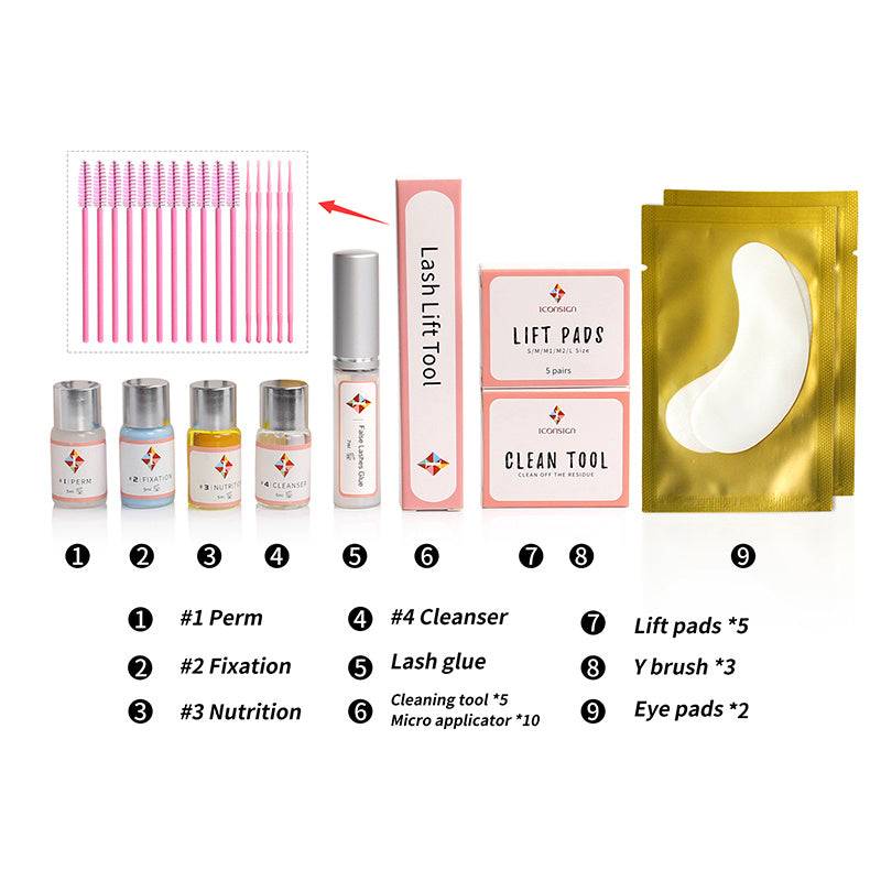Complete 10-piece Lash Kit featuring reusable lash rods and tools