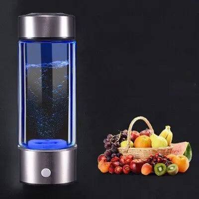 Portable hydrogen water bottle for energizing hydration