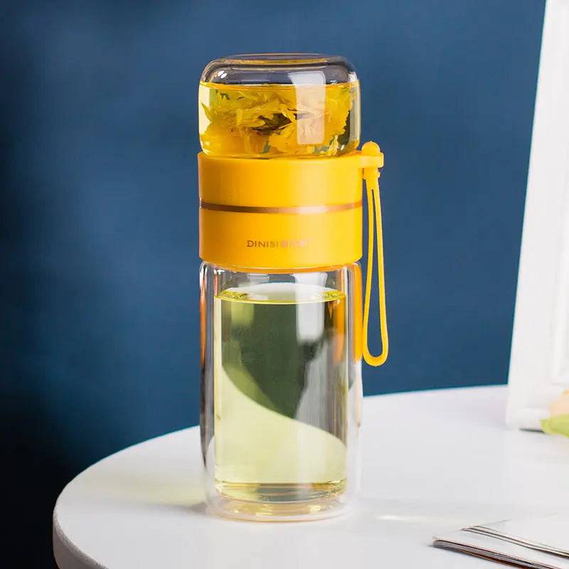 double wall glass bottle to prevent condensation