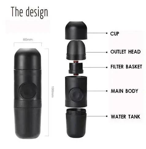 Lightweight coffee machine ideal for camping trips