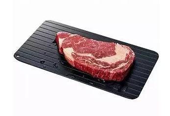 Portable defrosting tray for convenient kitchen use