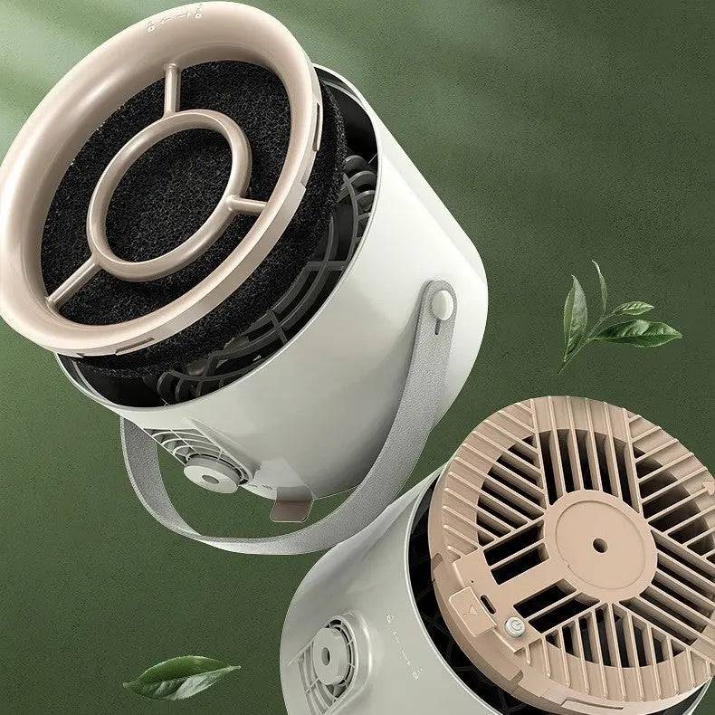 Portable kitchen air purifier enhancing indoor air quality