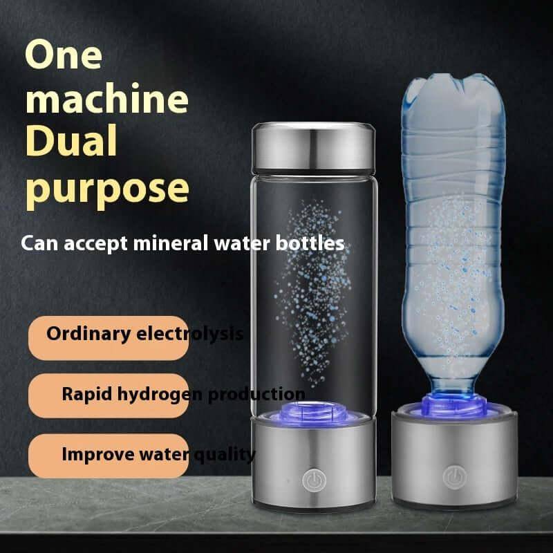 Sleek design of the 450ml hydrogen water generator for on-the-go hydration