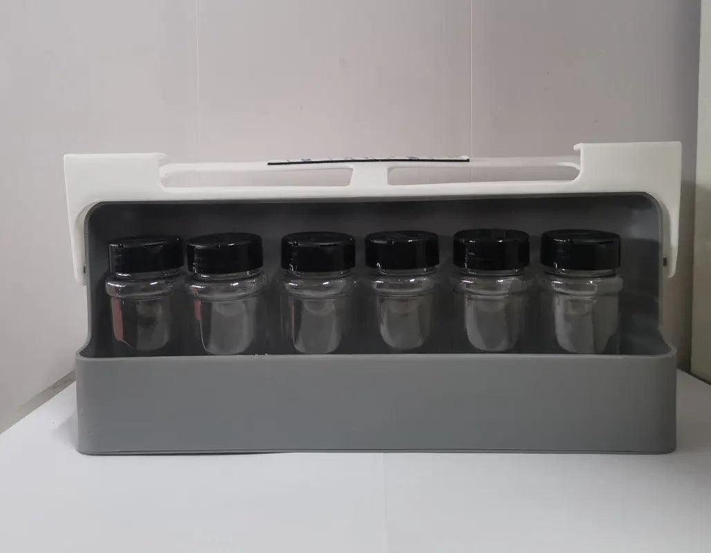 Compact spice rack ideal for small kitchens and limited spaces