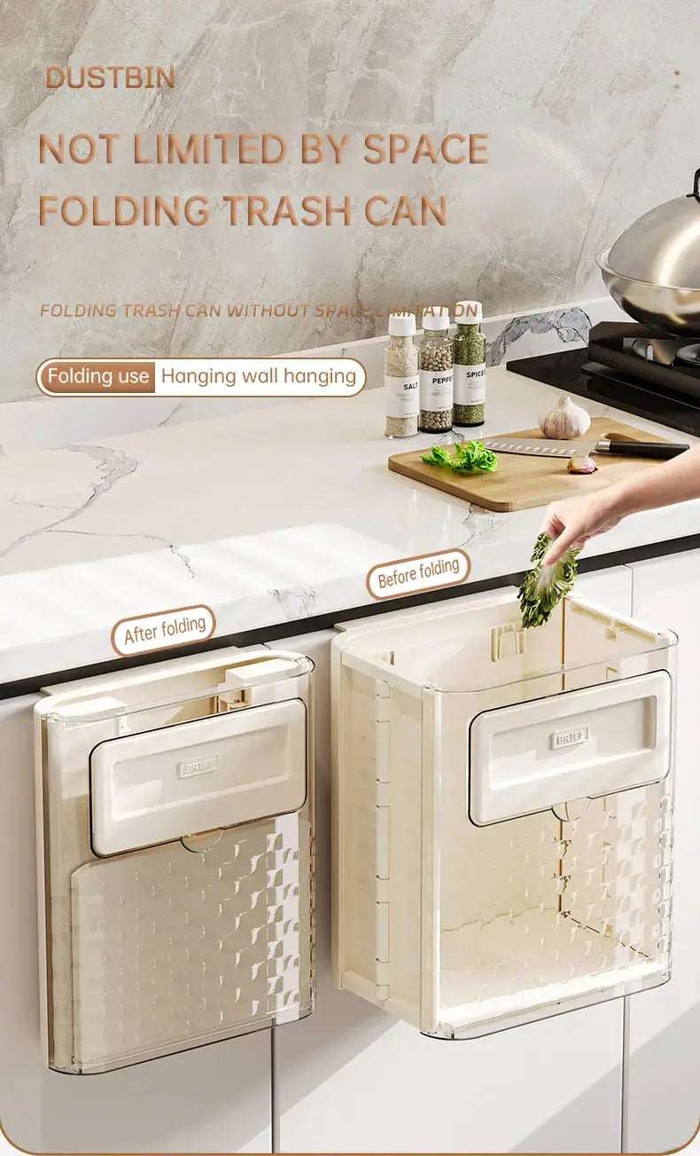 Rectangular trash bin for optimal waste organization