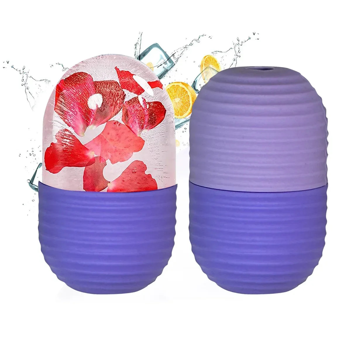 Silicone Ice Facial Roller Face Lifting Contouring Tools Ice Cube Trays Ice Globe Balls Eye Body Massager Beauty Skin Care Tool Iris Essentials