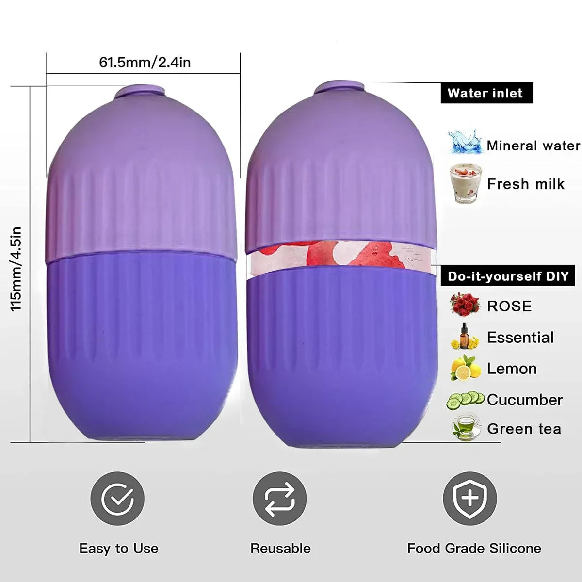 Silicone Ice Facial Roller Face Lifting Contouring Tools Ice Cube Trays Ice Globe Balls Eye Body Massager Beauty Skin Care Tool Iris Essentials