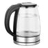 220V 1.8L Electric Kettle Glass Tea Kettle 1500-1800W Water Boiler Home Kitchen water heater,Dry Boiling Protection Iris Essentials
