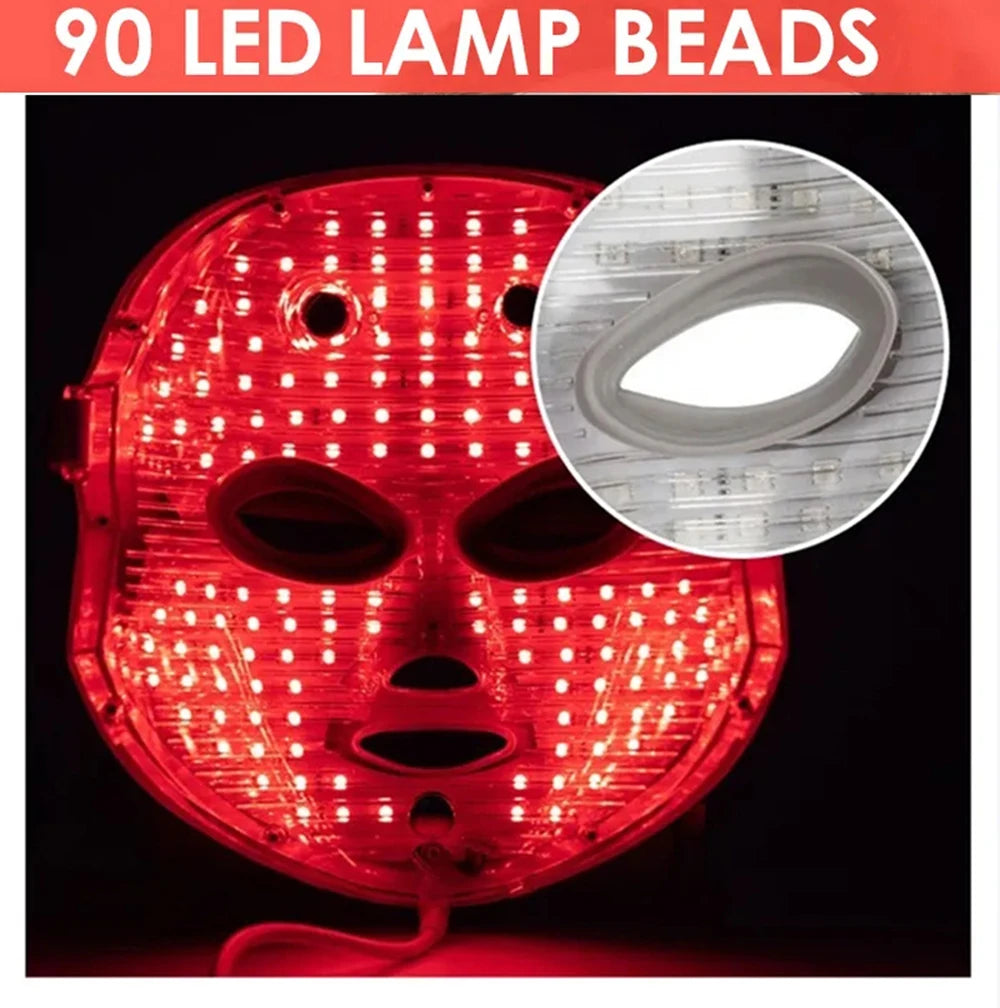 7 Colors Red Light Therapy Photo Mask Led Facial Mask For Anti-aging Skin Tightening Lifting Whitening Home Use Beauty Device Iris Essentials