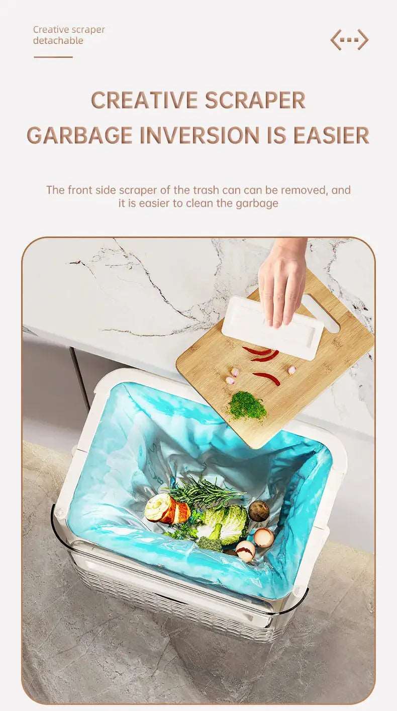 Easy storage trash can that collapses for minimal footprint