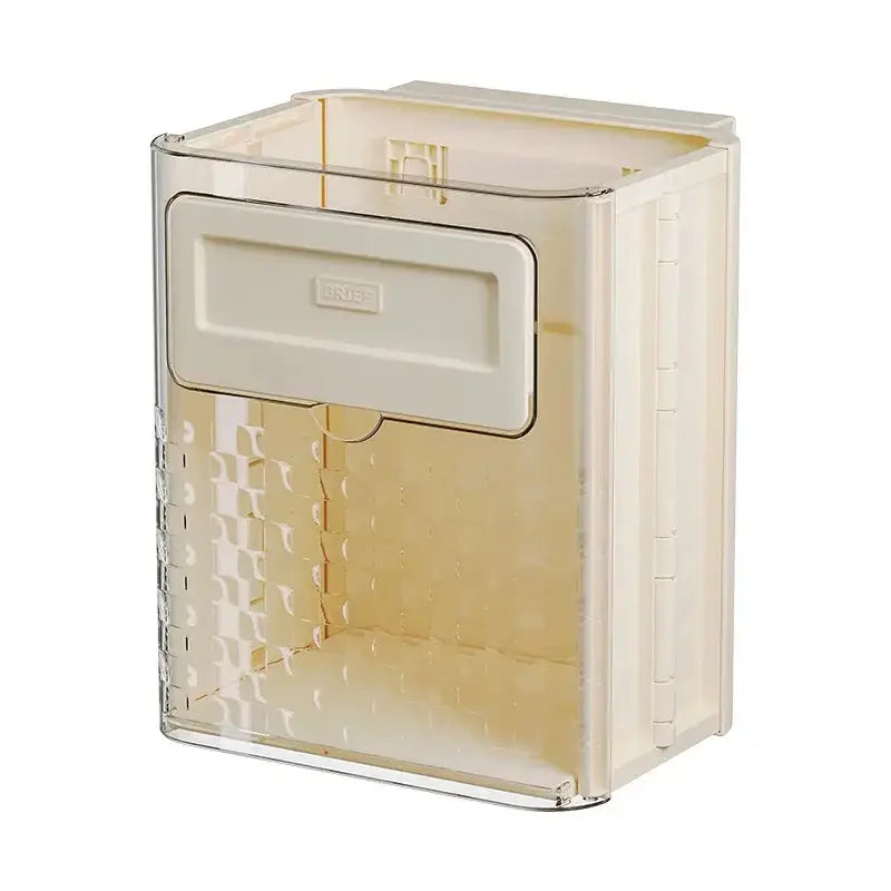 Wall-mounted trash can for efficient use of kitchen space
