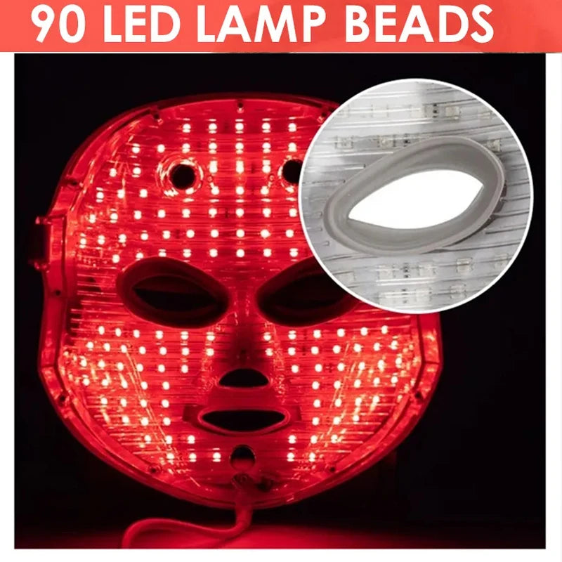 7 Colors Red Light Therapy Photo Mask Led Facial Mask For Anti-aging Skin Tightening Lifting Whitening Home Use Beauty Device Iris Essentials