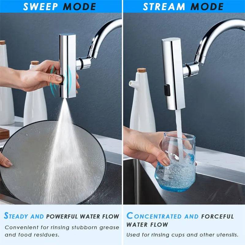 Versatile kitchen faucet sprayer for effortless cleaning