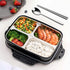 Insulated lunch box demonstrating heat preservation features with a silicone sealing ring