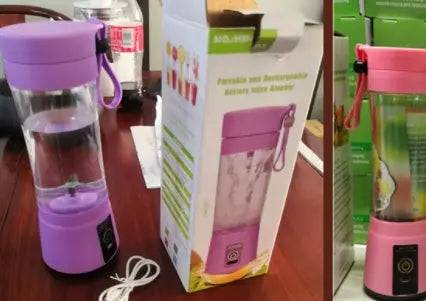 Travel-friendly smoothie maker with eco-friendly food-grade plastic construction