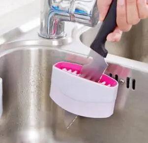Durable Kitchen Scrubber with alligator texture for tough cleaning
