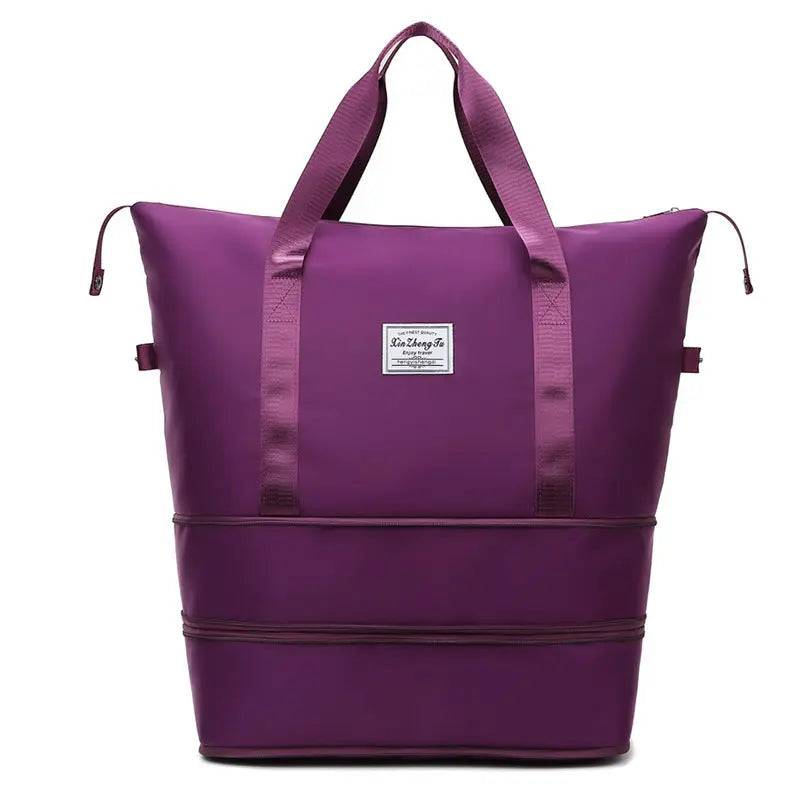 Travel accessories included with the stylish travel tote bag