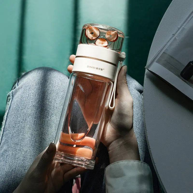 BPA-free glass bottle ensuring safe drinking