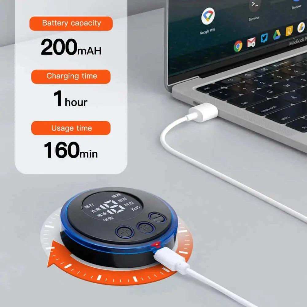 Wireless neck massage device with customizable pulse massage