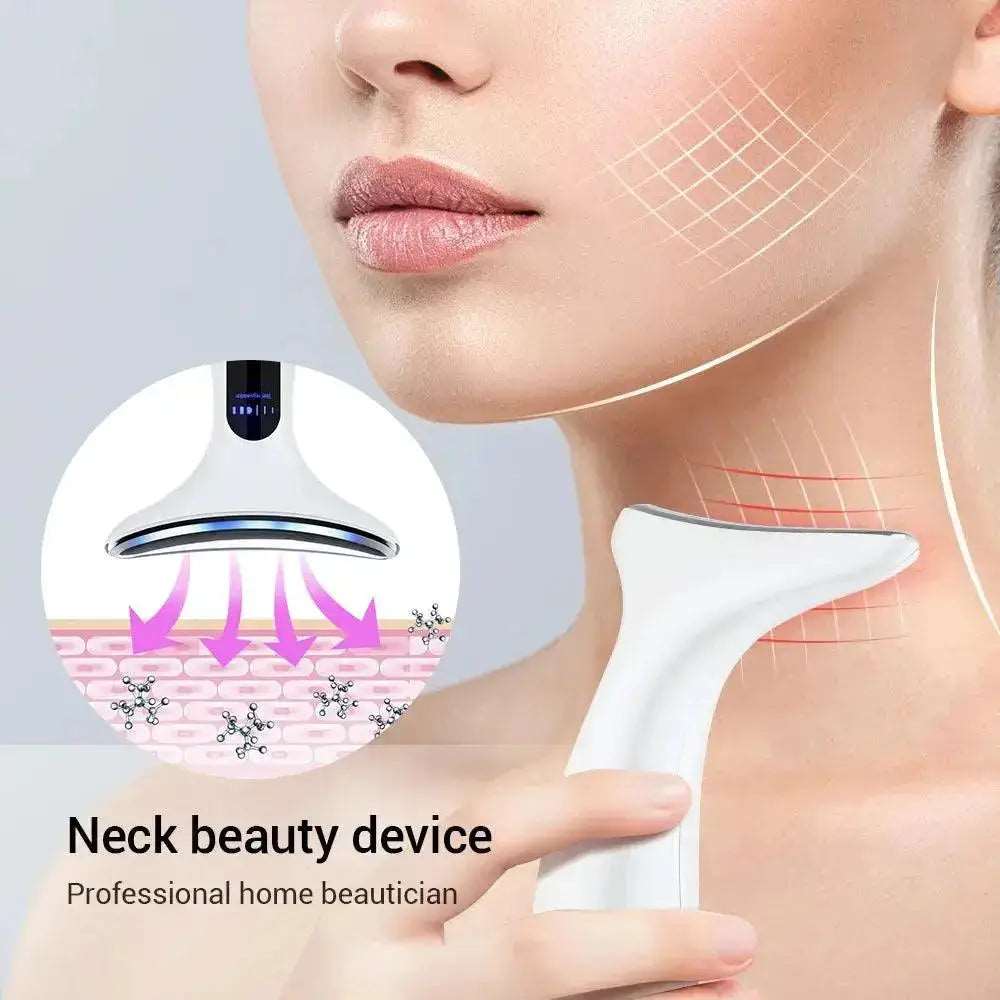Close-up of EMS Microcurrent Facial Device showcasing its ergonomic design and features