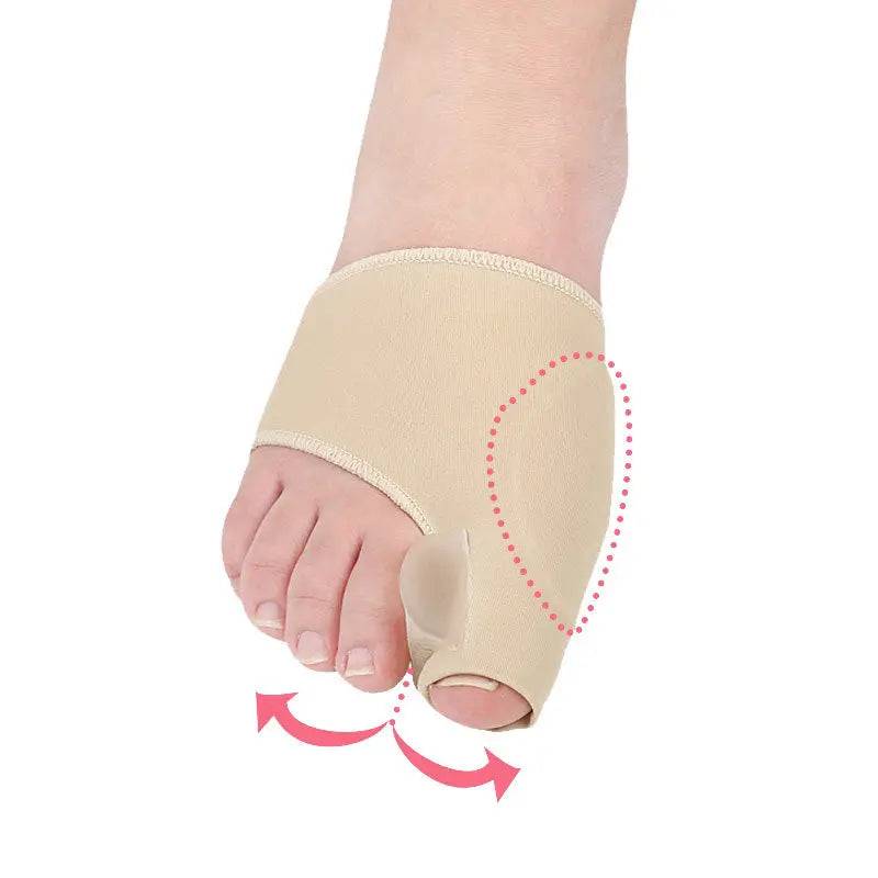 Foot wearing SEBS foot guard inside a shoe, comfortable fit