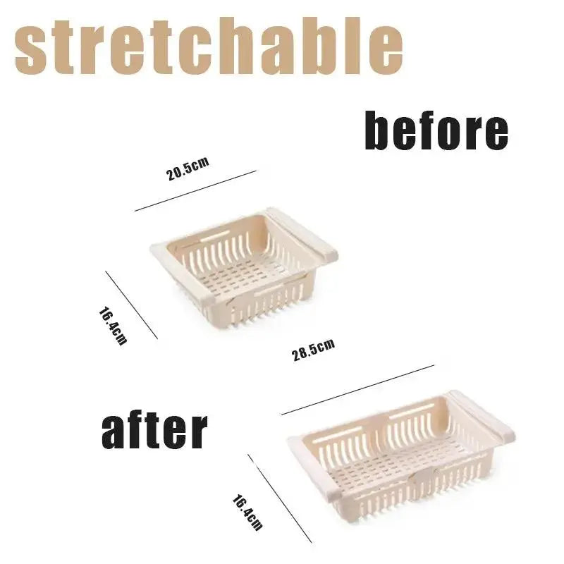 Adjustable divider storage box helping separate different food types