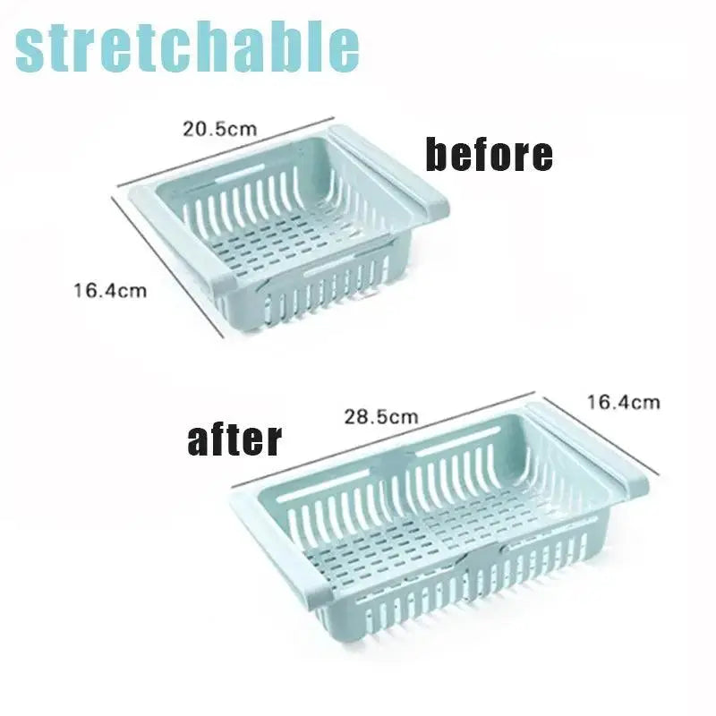 Easy to clean fridge organizer during a kitchen cleaning session