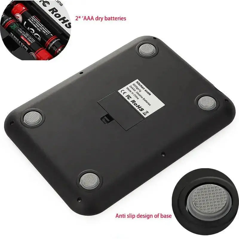 10Kg Kitchen Scale with a tare function for easy weight adjustments