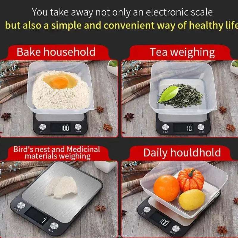 Electronic Kitchen Scale featuring an overload indicator for reliability